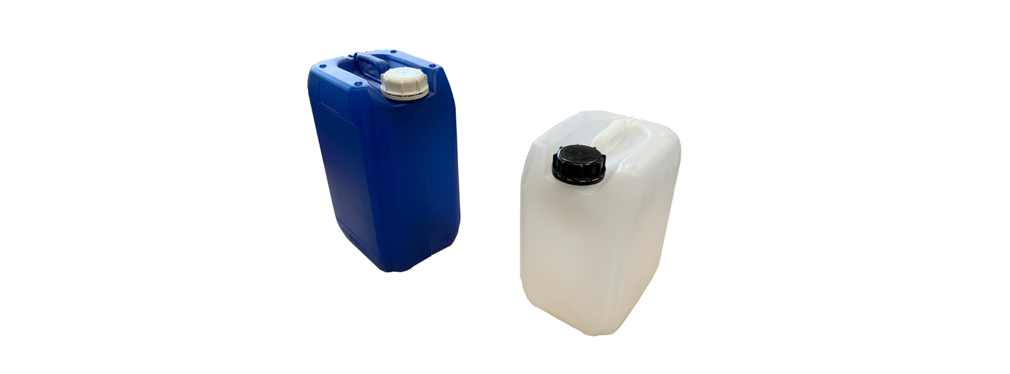 Detail of Müller monolayer containers with various designs, food grade compliant and UN approved